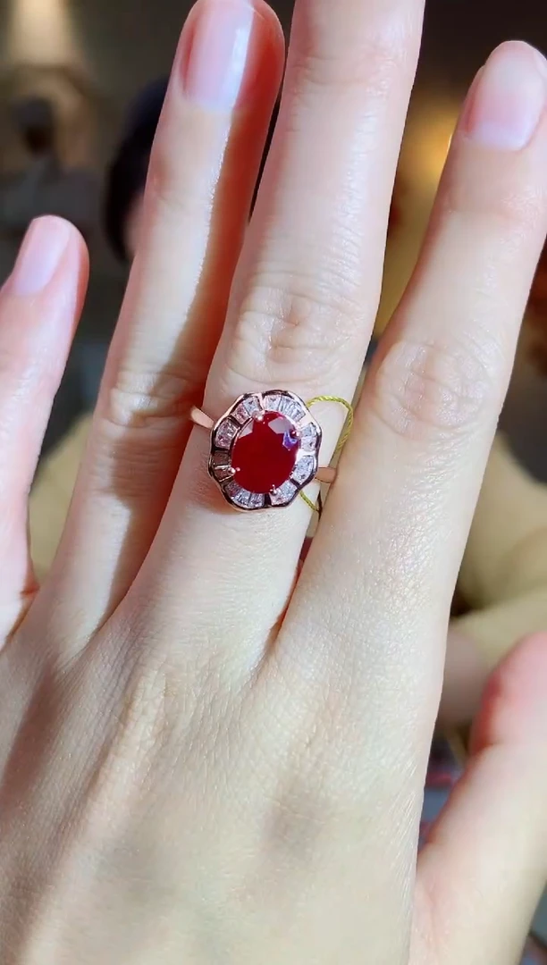 银S925镶嵌手饰红宝石手饰