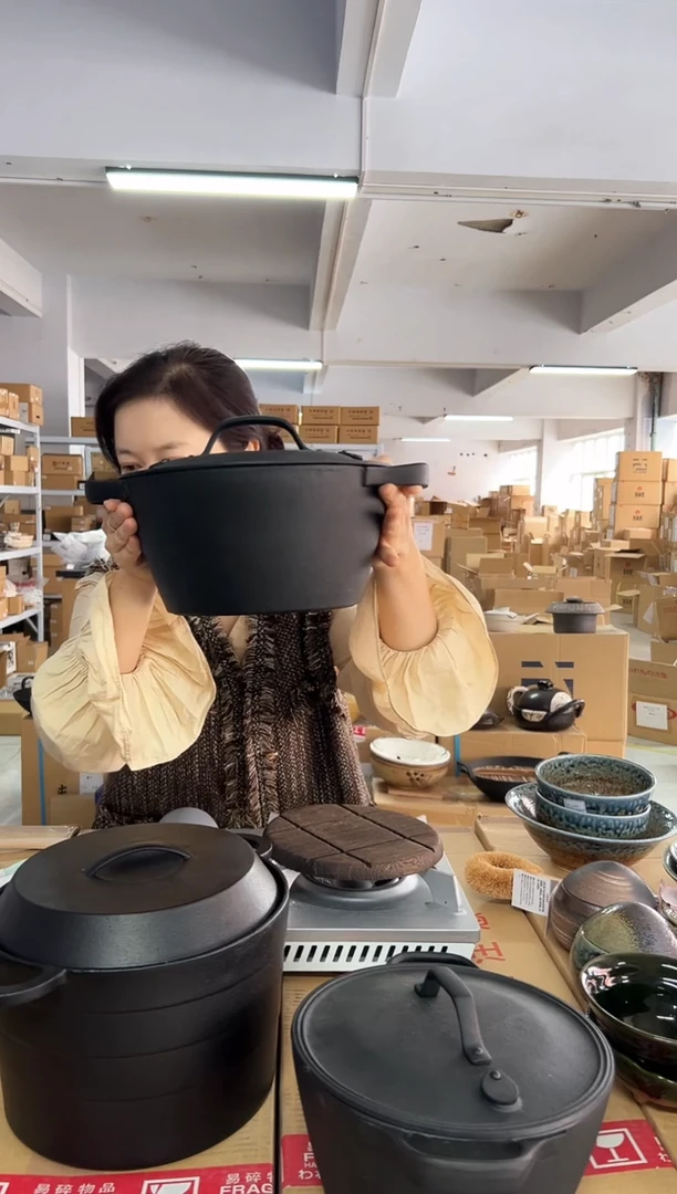 志***师CT-003 クックトップ丸深形24cm（IH対応）及源24cm深锅微瑕