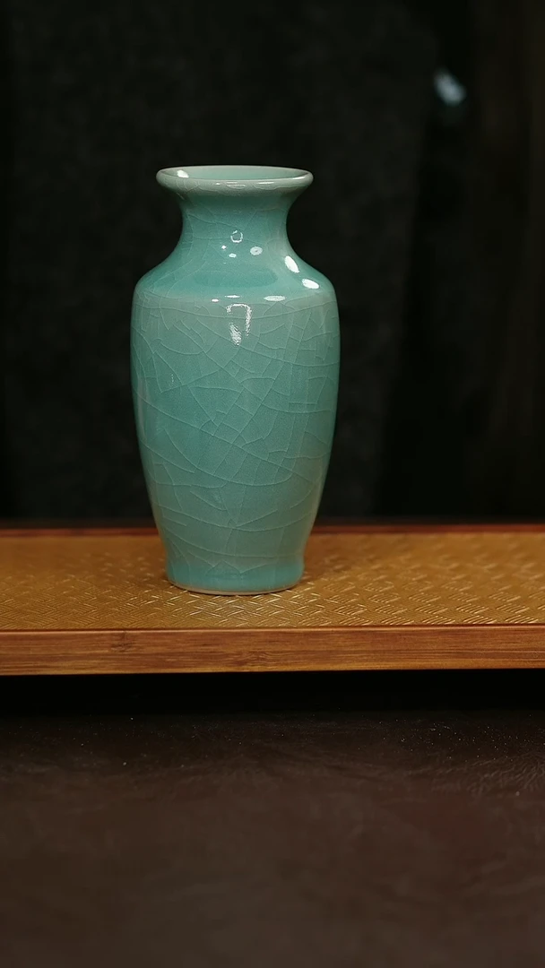 摆件陶原矿原釉汝宋汝瓷 福利瓶