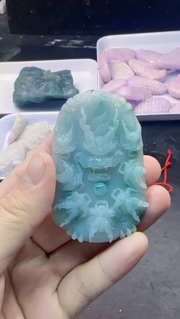 配石翡翠天然A货翡翠1