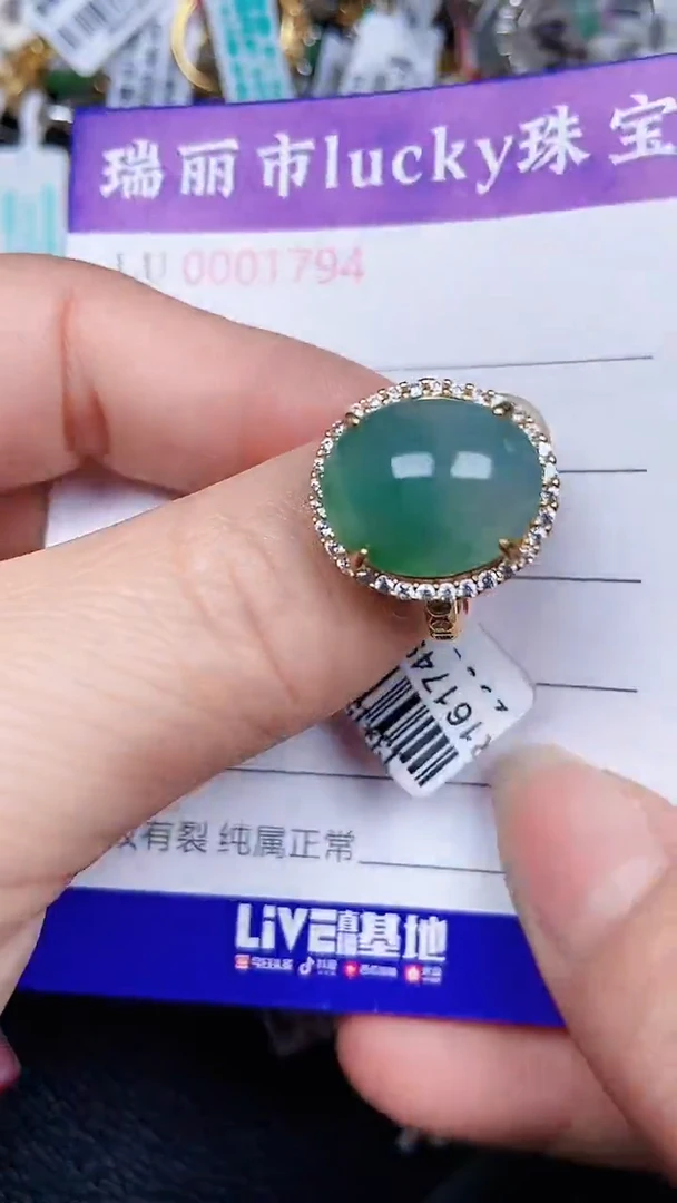 颈饰银S925镶嵌翡翠794