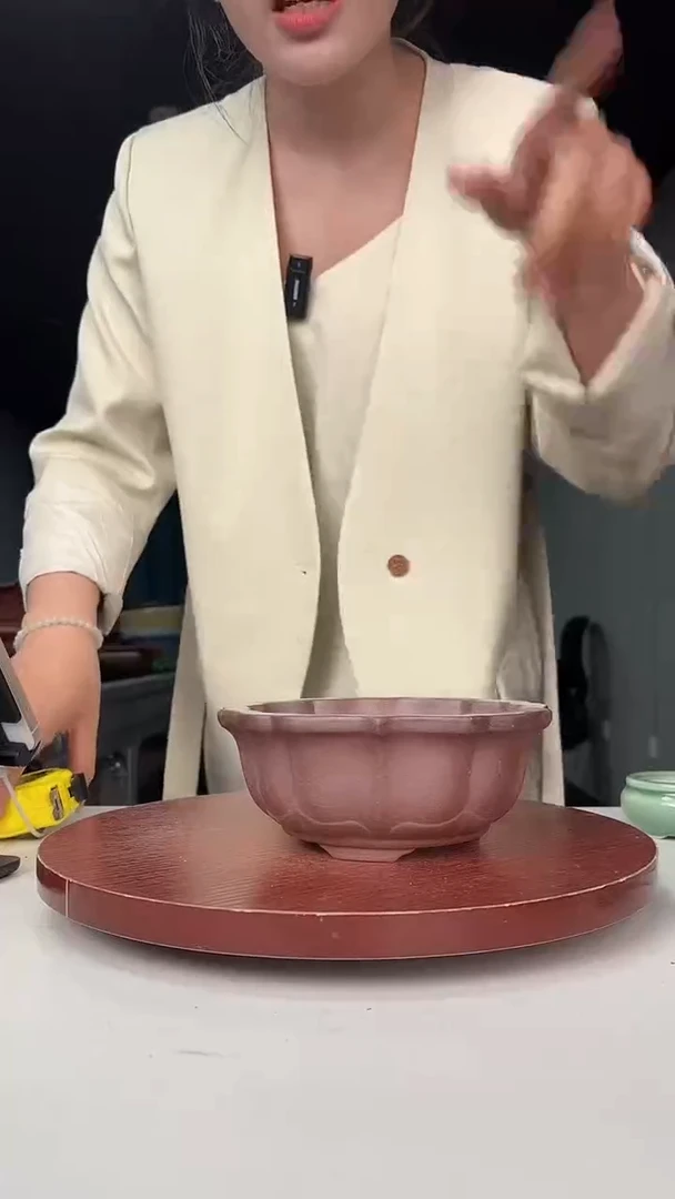 紫砂花盆浅草紫砂花盆