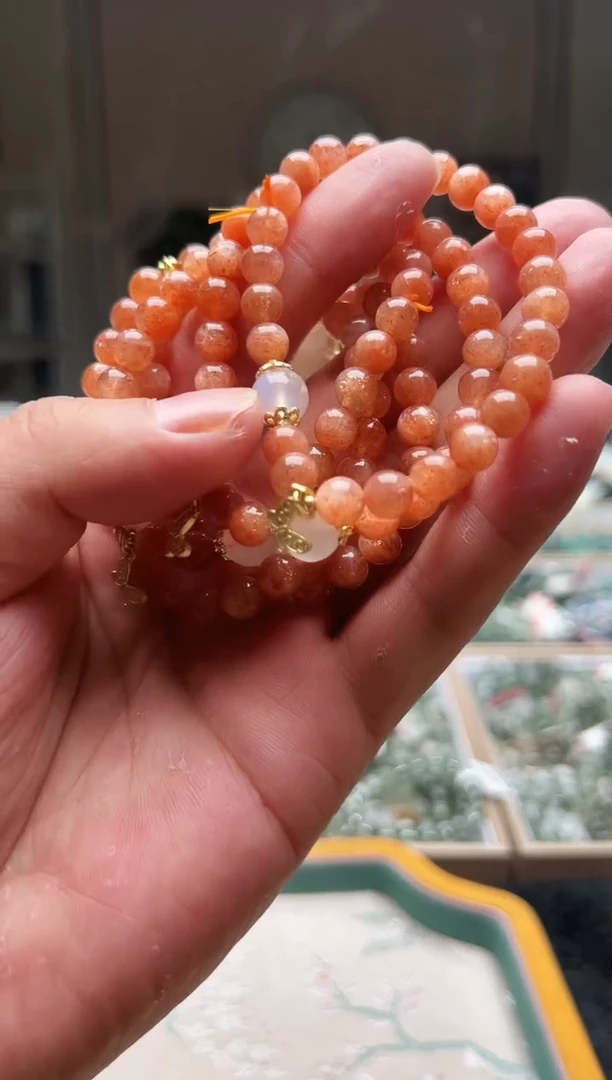 水晶手链未镶嵌金太阳原创手链 卡7+