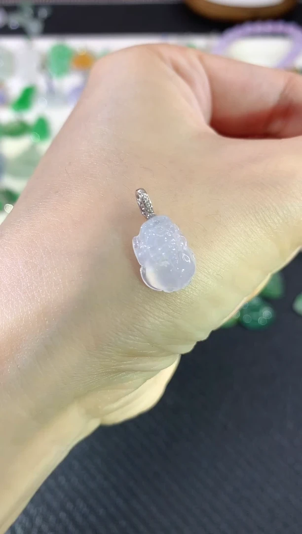 吊坠(不含链)18K金镶嵌翡翠|880