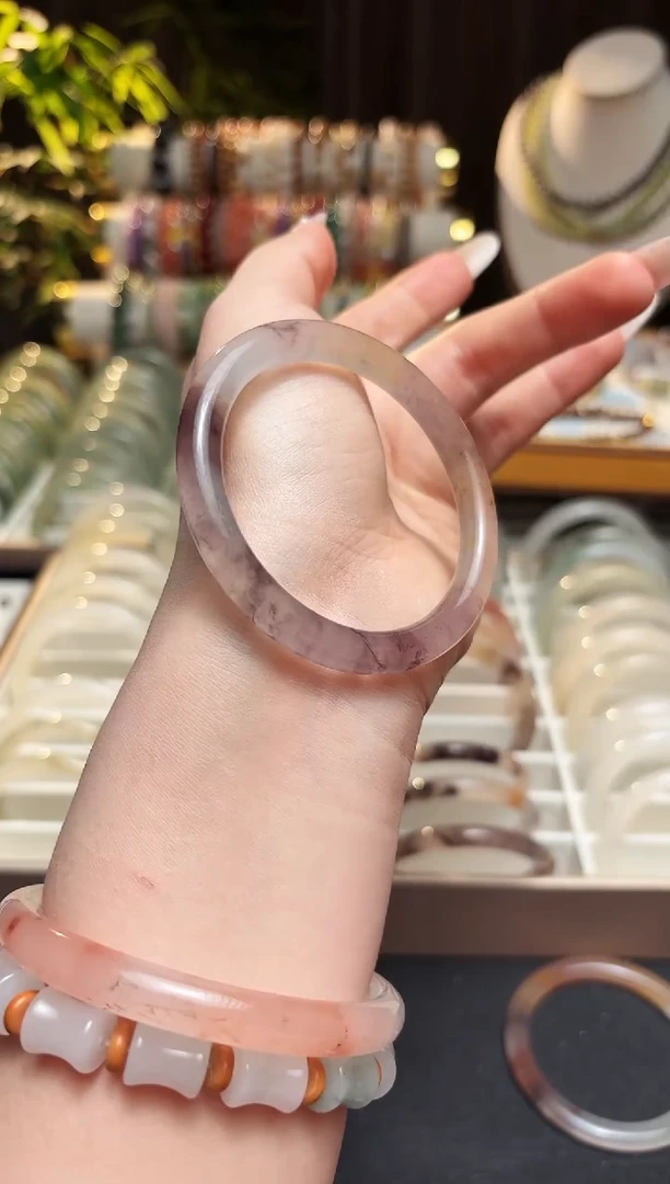 未镶嵌手镯石英质玉小*儿54