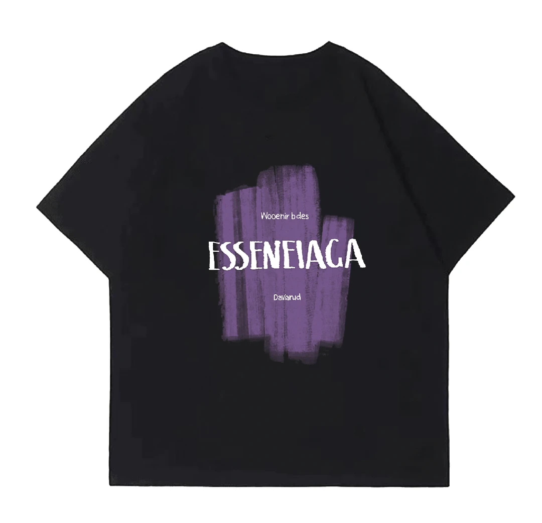 【发泡ES】美式潮牌夏季男女同款宽松舒适纯棉短袖T恤086