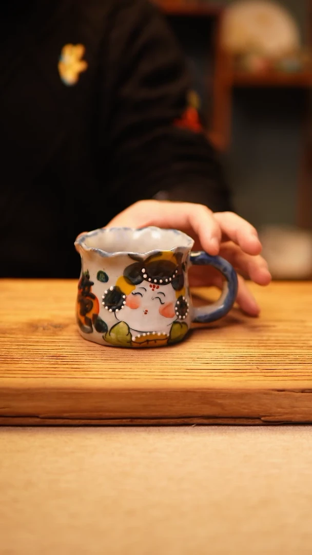 【闪购商品】@@陶园瓷舍@@纯手工手绘@高温釉下彩