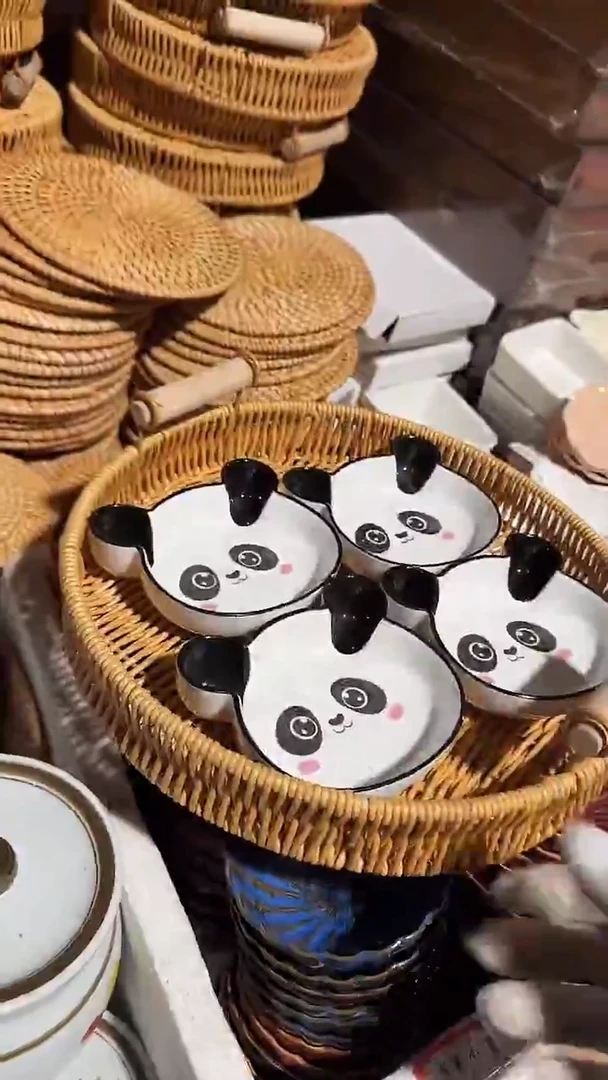 陶瓷4个小碟子微瑕 凑满20元包邮