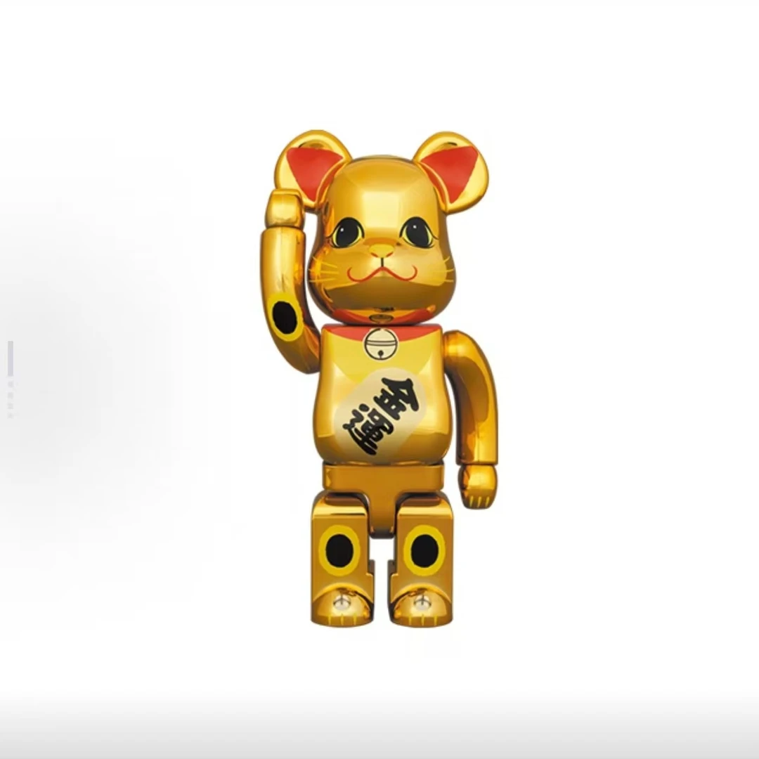 【山】bearbrick 积木熊 黄领金运 400%
