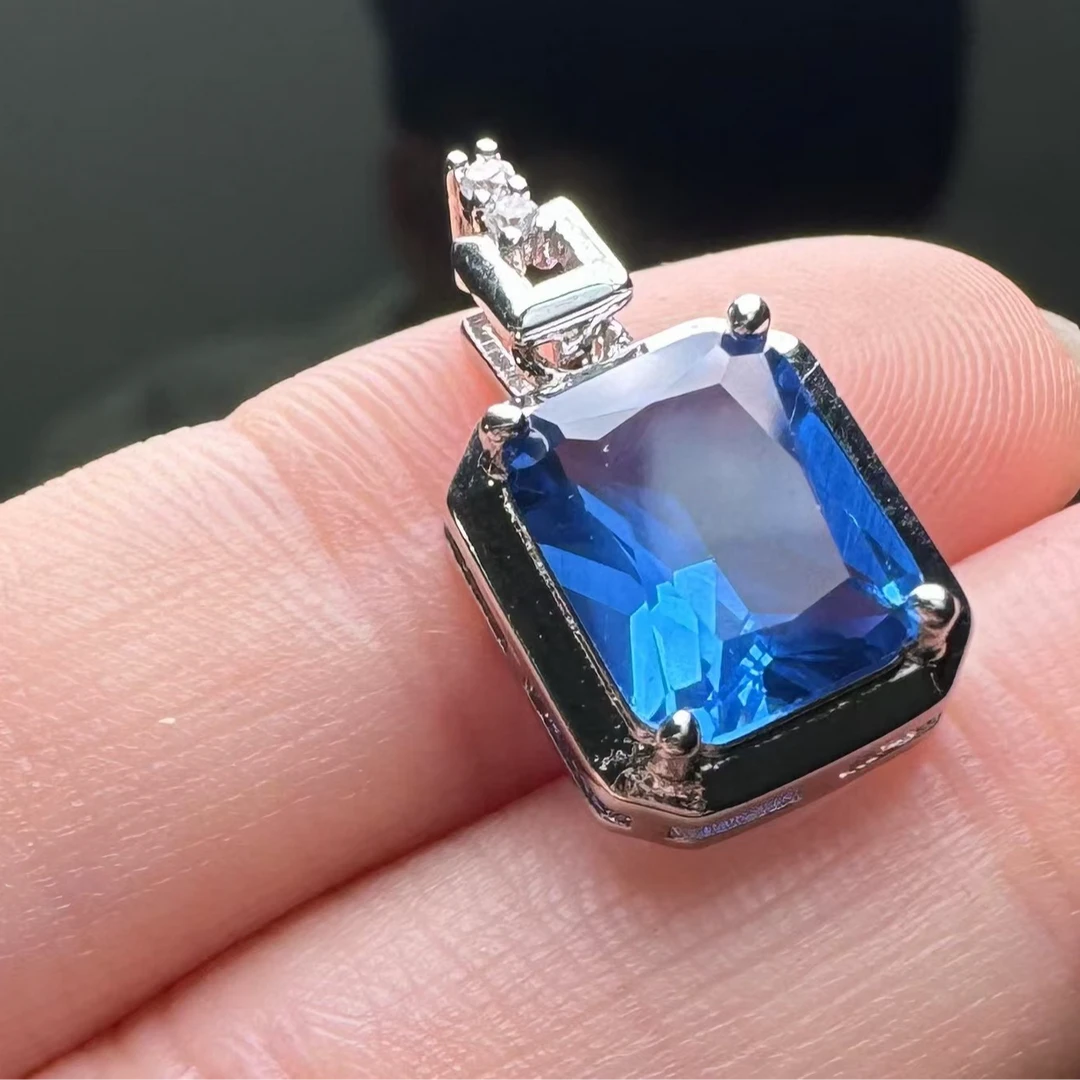 合成(培育)尖晶石气质时尚-精工合金培育吊坠配链666