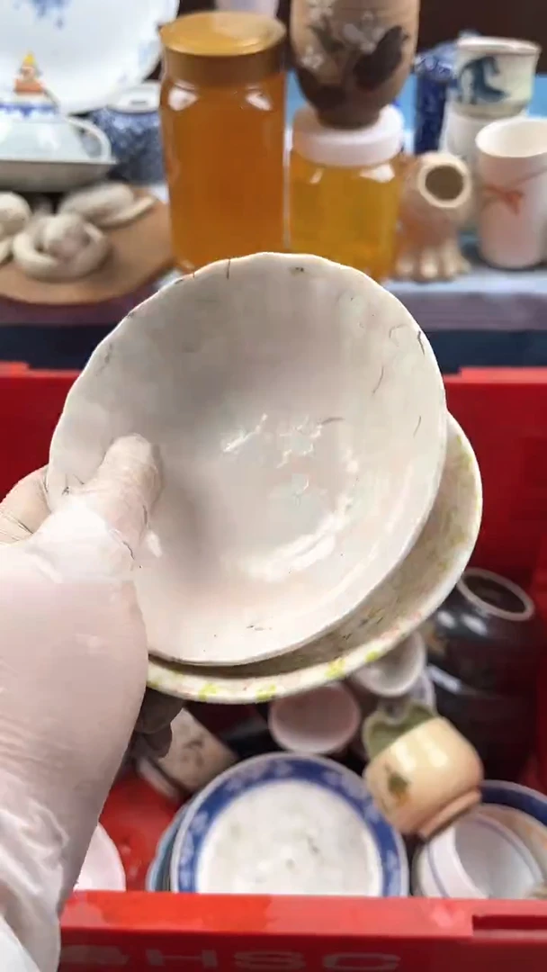 瓷片李英歌瓷器满19.9包邮