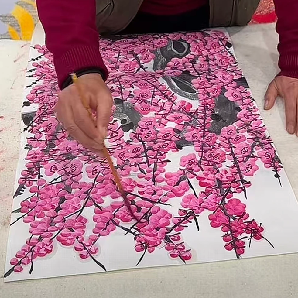 橱窗展示/乐雅文化艺术中心/杜宝才（杜保才）/宣纸国画/带证书