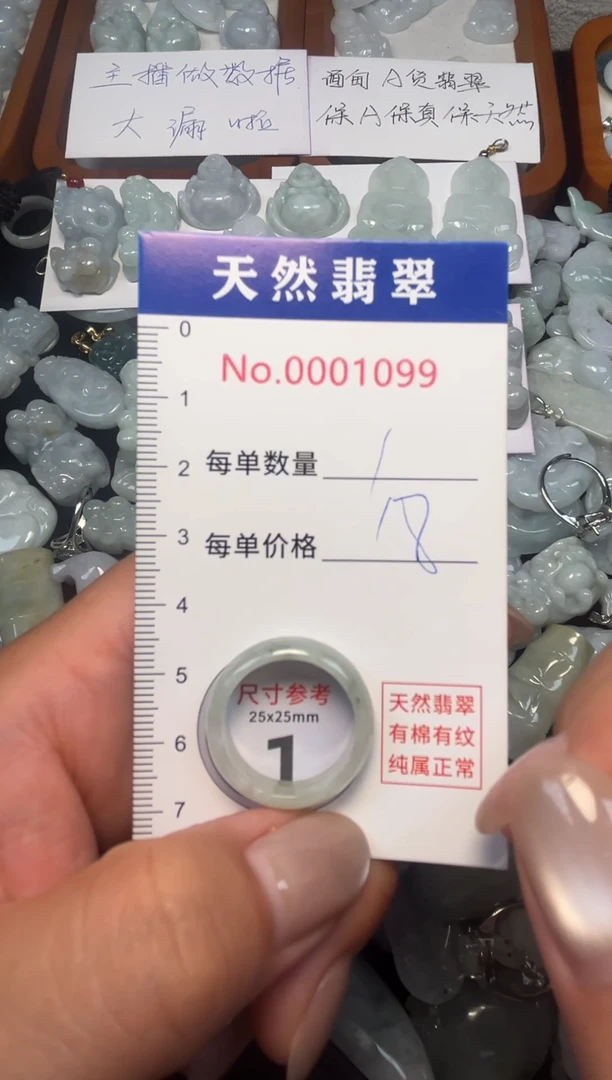 翡翠未镶嵌吊坠(不含链)1099