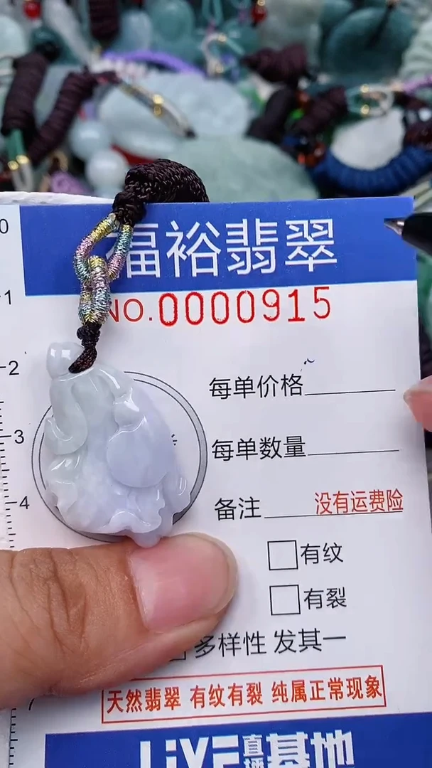 翡翠未镶嵌颈饰...0000915