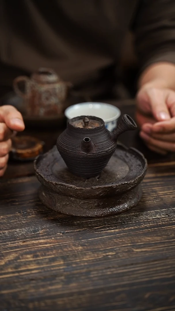 全手工制作 南蛮 侧把壶  130cc