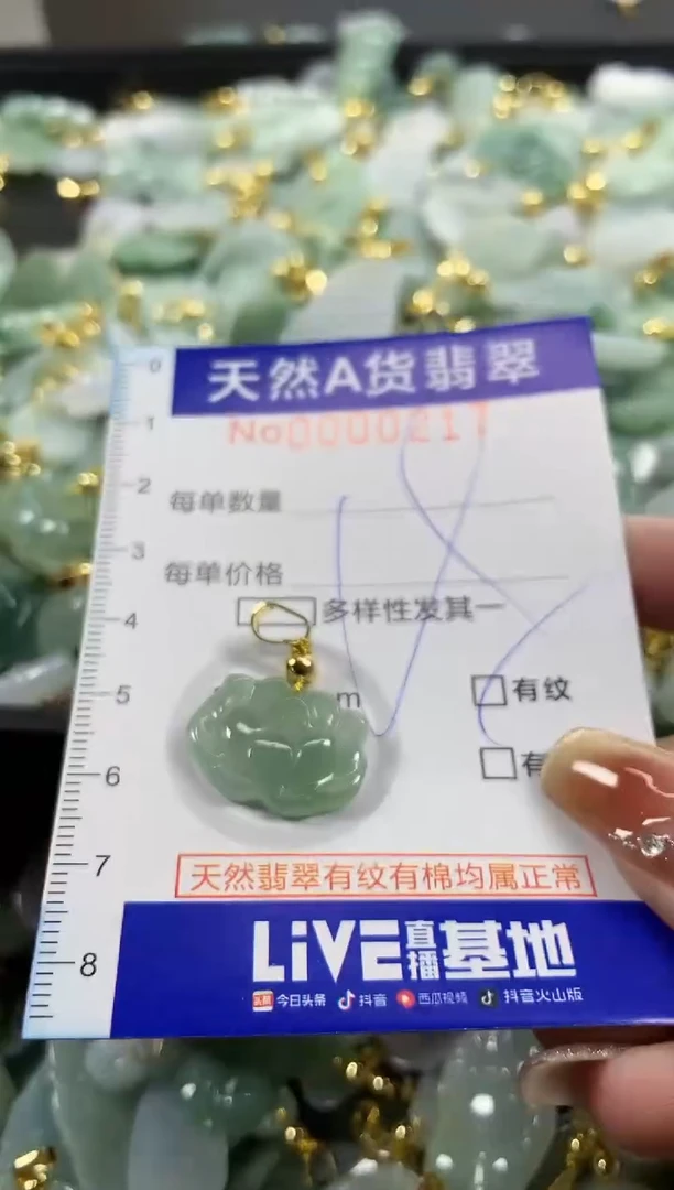 颈饰未镶嵌翡翠天然A货翡翠