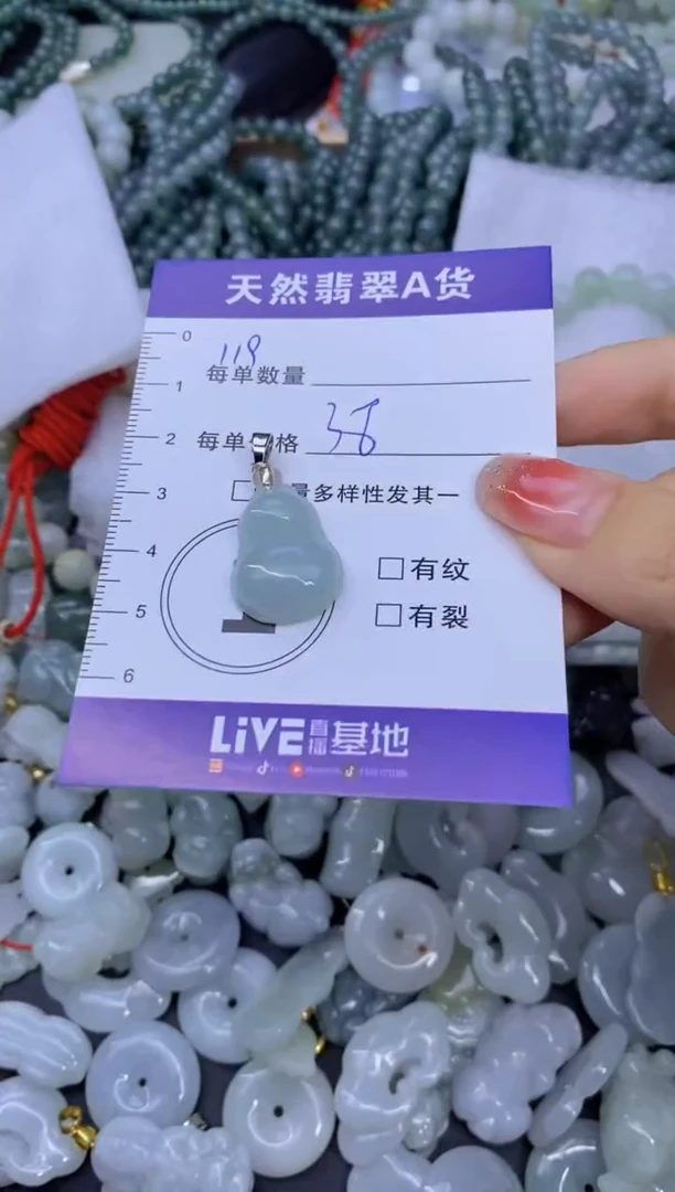 颈饰未镶嵌翡翠天然翡翠A货批量多样性发一件