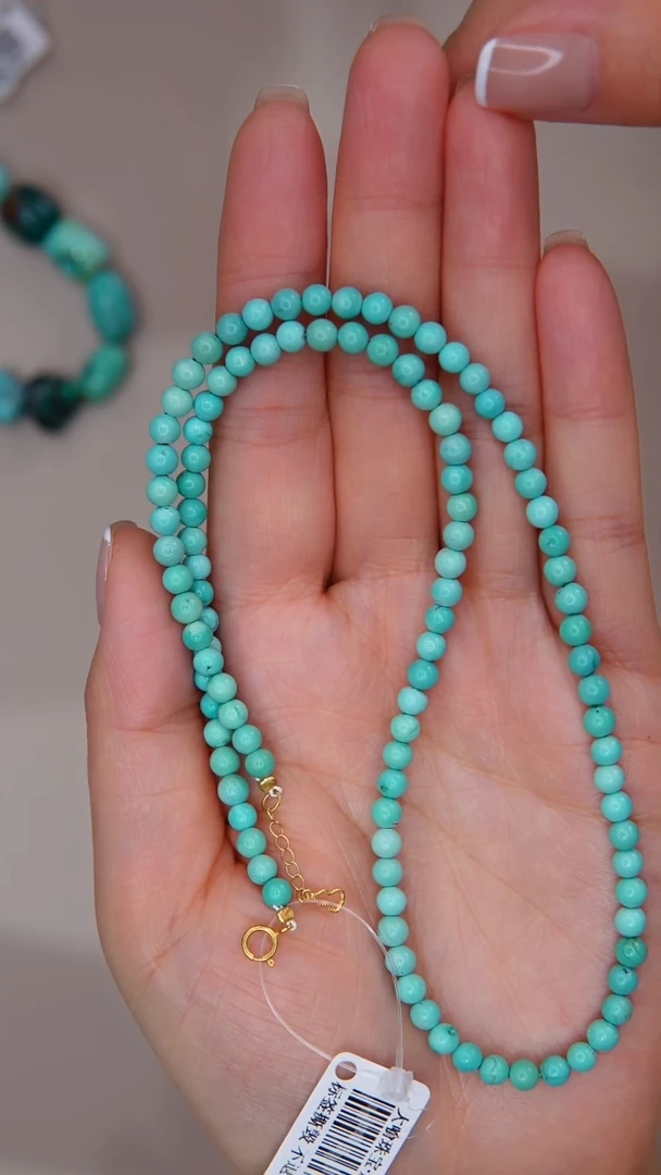 【闪购商品】绿松石项链18K金镶嵌多样性发货