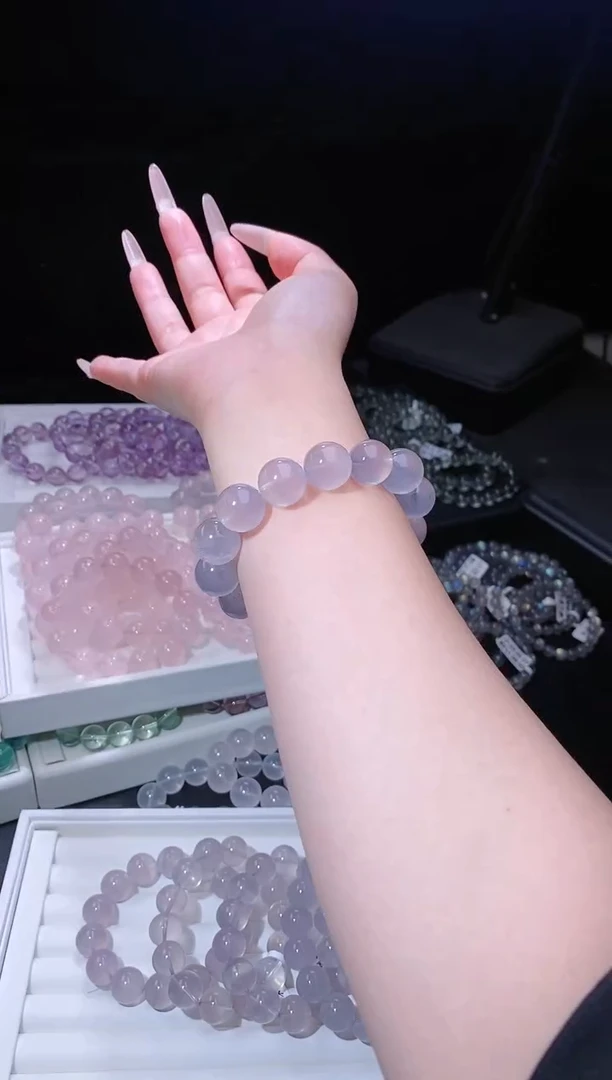手链未镶嵌萤石524.5剥皮葡萄萤石手串多样性发其一