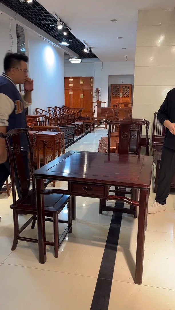 黑酸枝木类成套家具柬酸 一桌四椅 孤品 一物一拍