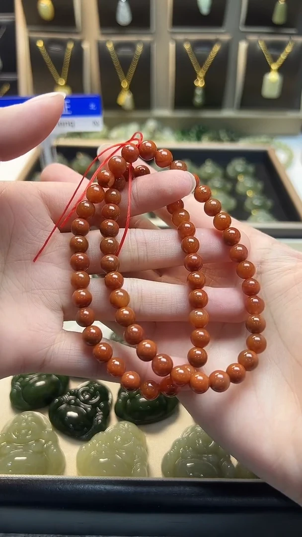 未镶嵌手串南红玛瑙未镶嵌 手串 南红玛瑙