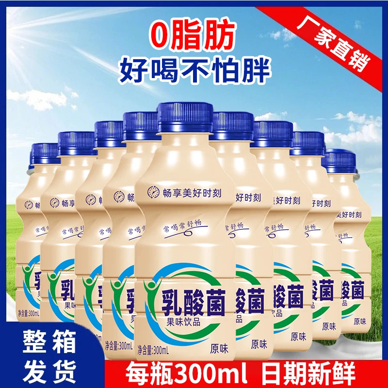 【整箱12瓶】益生菌饮品好喝300毫升*12瓶早餐奶乳酸菌无负担饮料