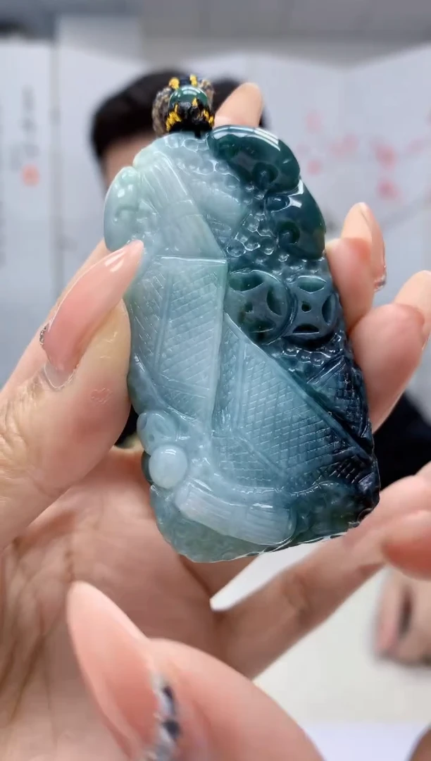 【闪购商品】翡翠颈饰未镶嵌4917MM-jj挂件5