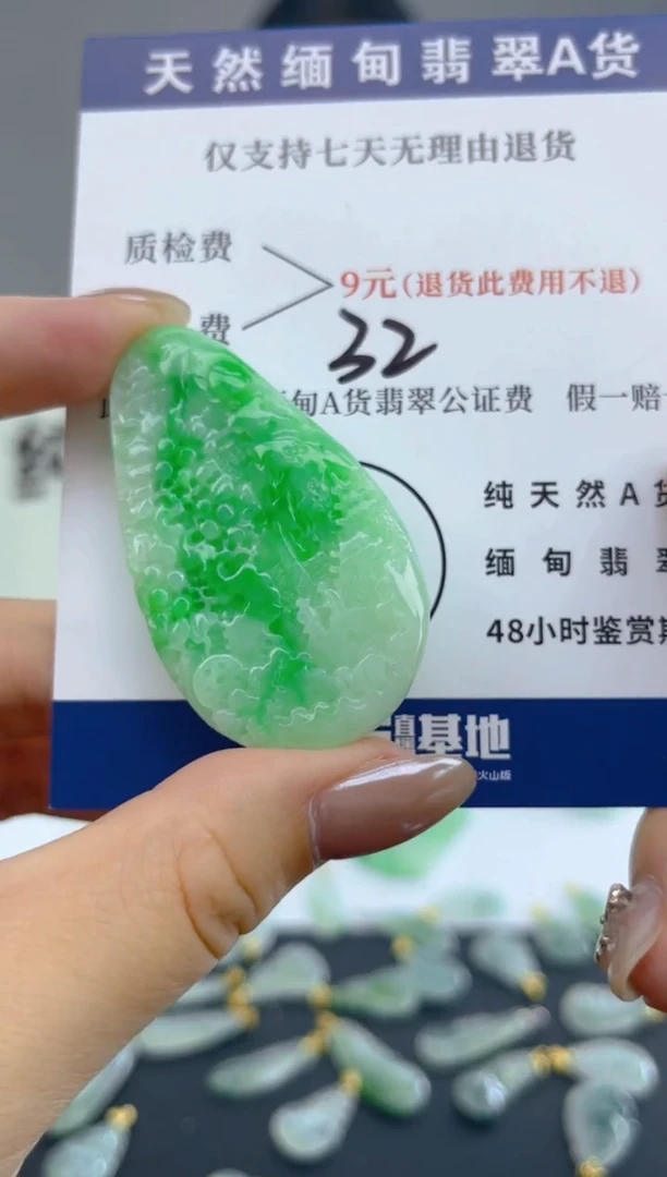 颈饰未镶嵌翡翠天然A货翡翠
