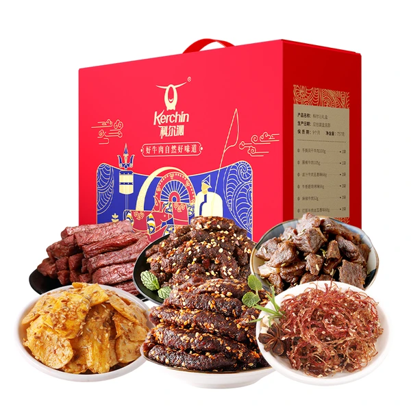 科尔沁牛肉零食礼盒 757g