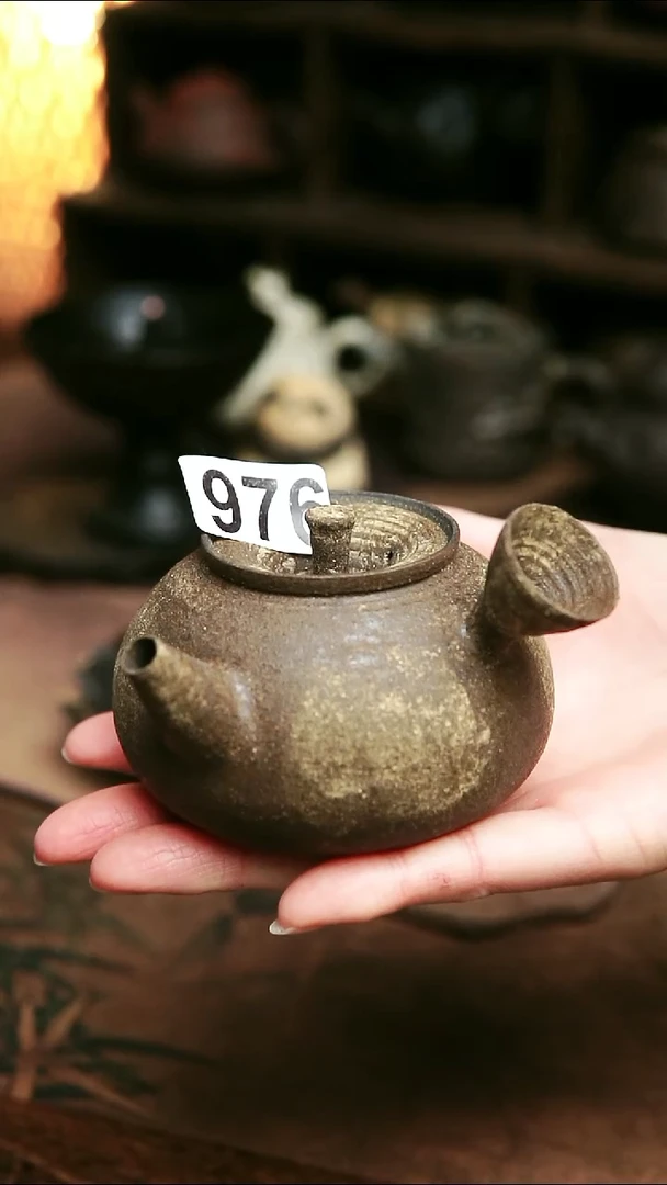 976号紫砂全手工粉引茶壶150ml