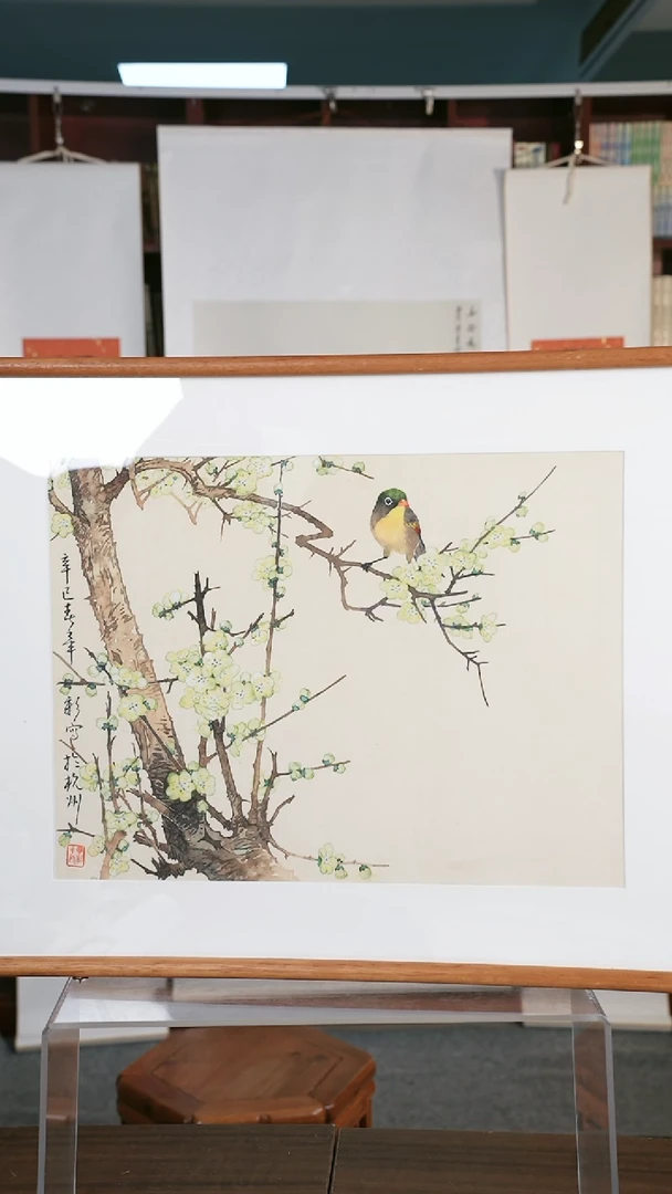 【闪购商品】国画毕老师《花鸟》二尺带hk