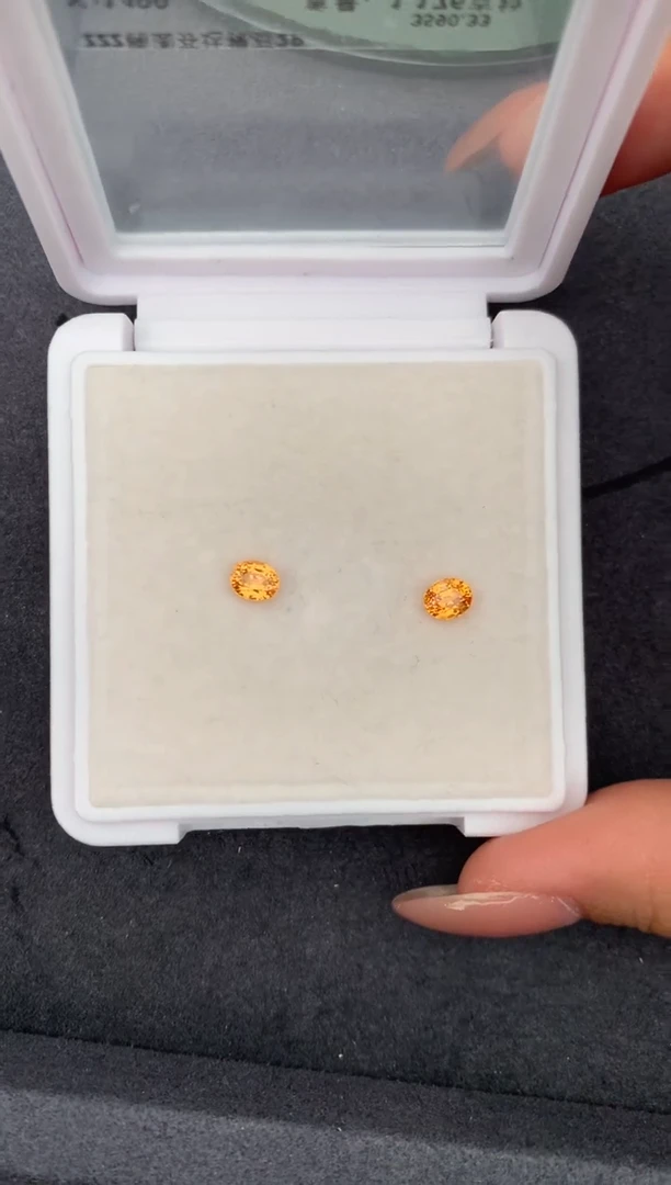 未镶嵌珠宝半成品石榴石（芬达石）1.1ct芬达  FB定制