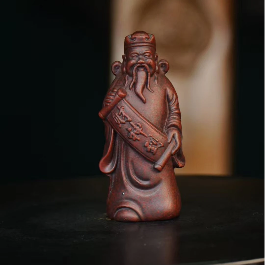 财神到  宜兴紫砂茶宠摆件