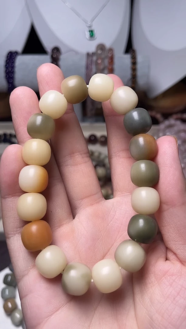 菩提根/象牙果手串干磨多宝