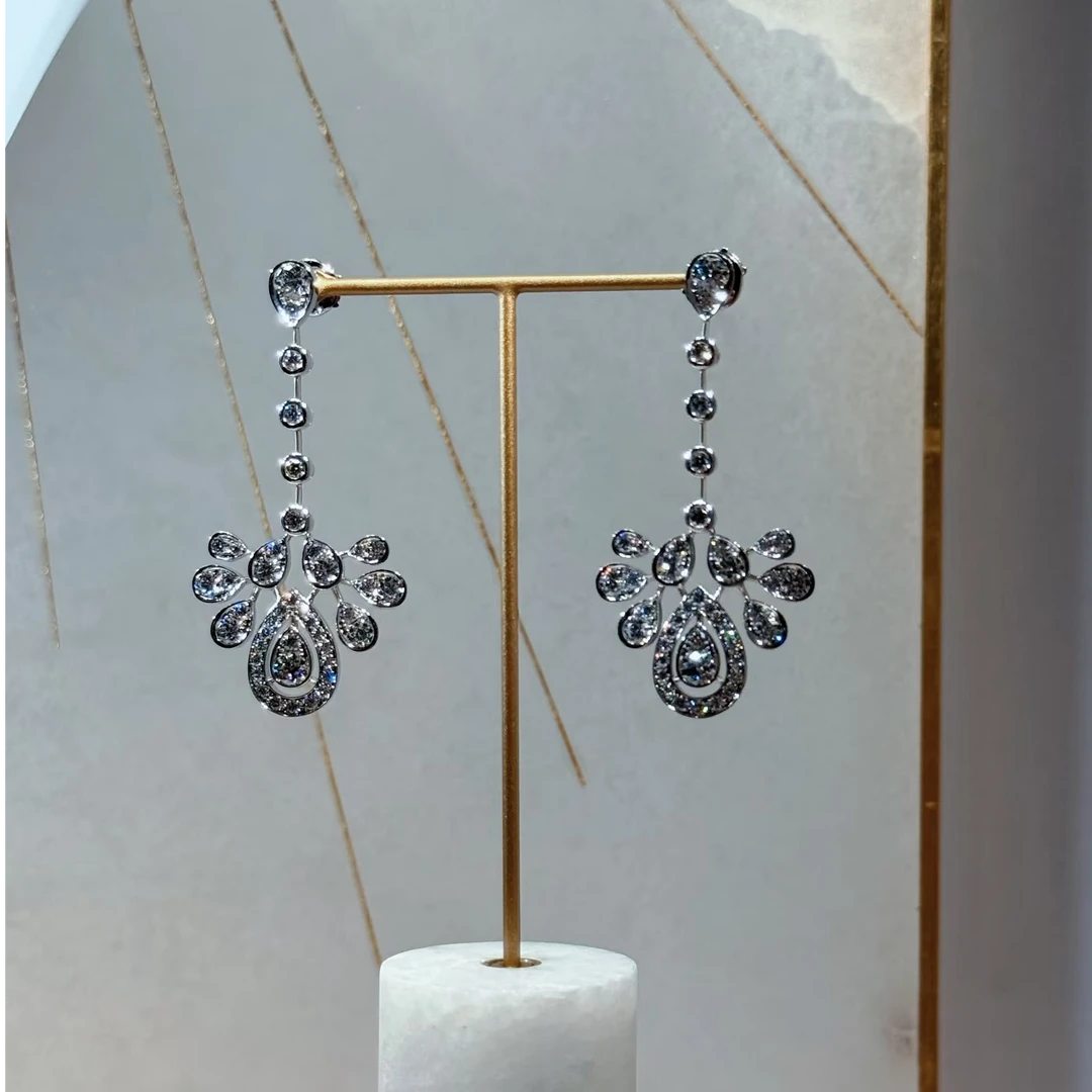 18K金 钻石为爱耳钉 CZ