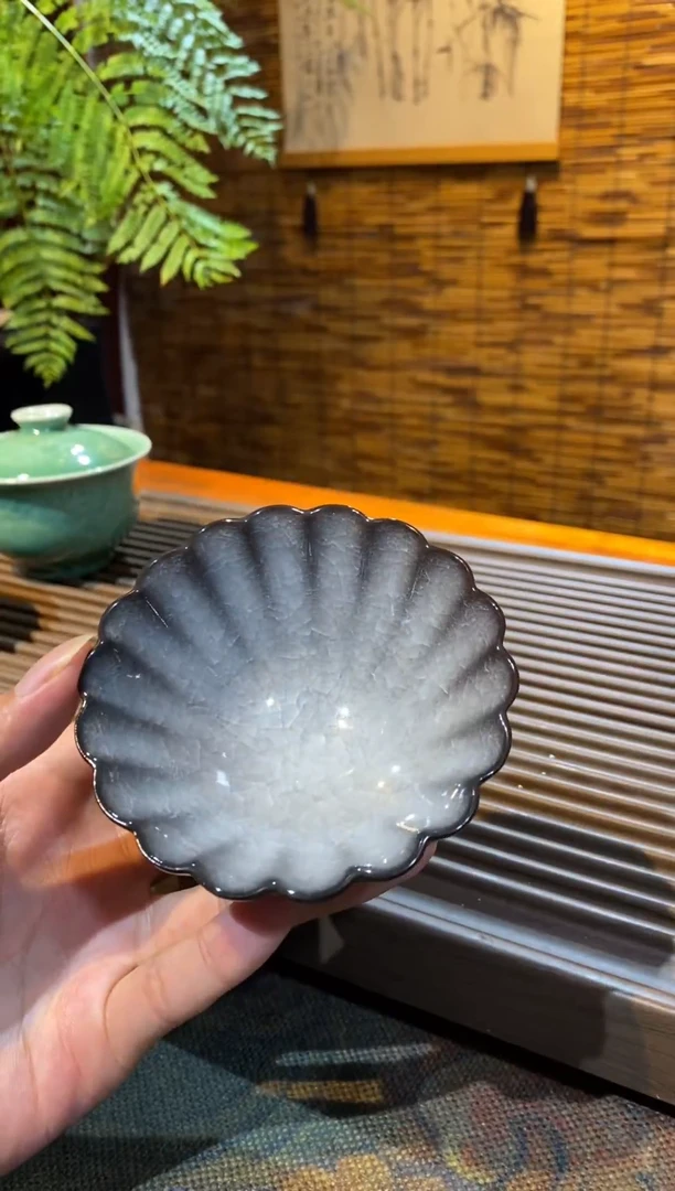 山隐青瓷气烧杯子  冰裂纹 50CC