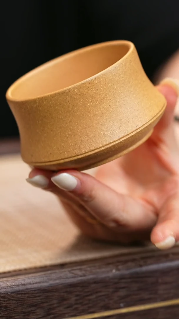 茶壶紫砂黄金段泥  柱础杯