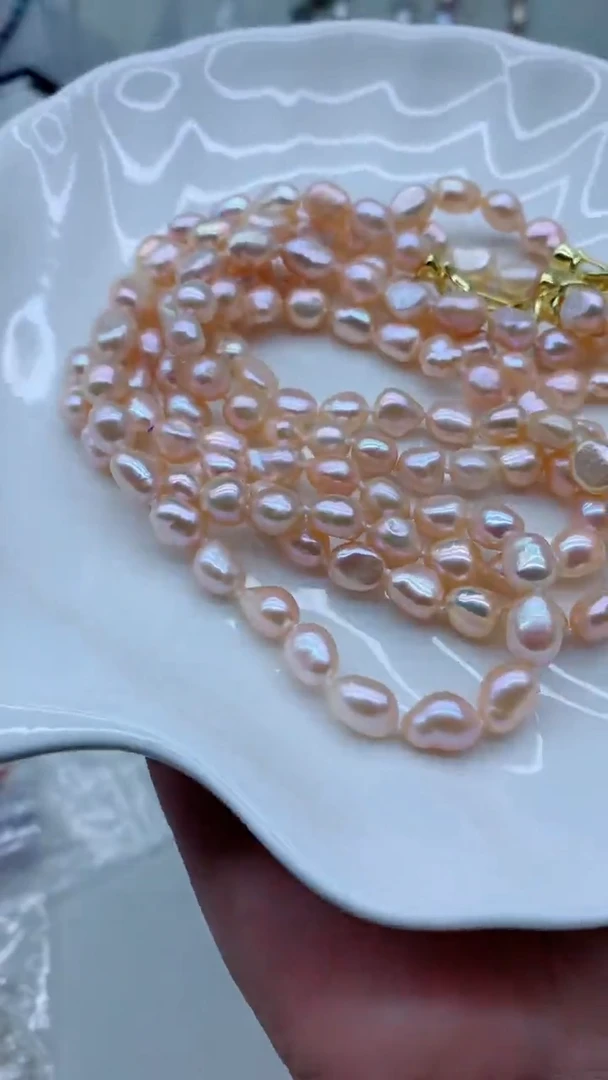 淡水珍珠未镶嵌颈饰淡水珍珠项链多样性发其一