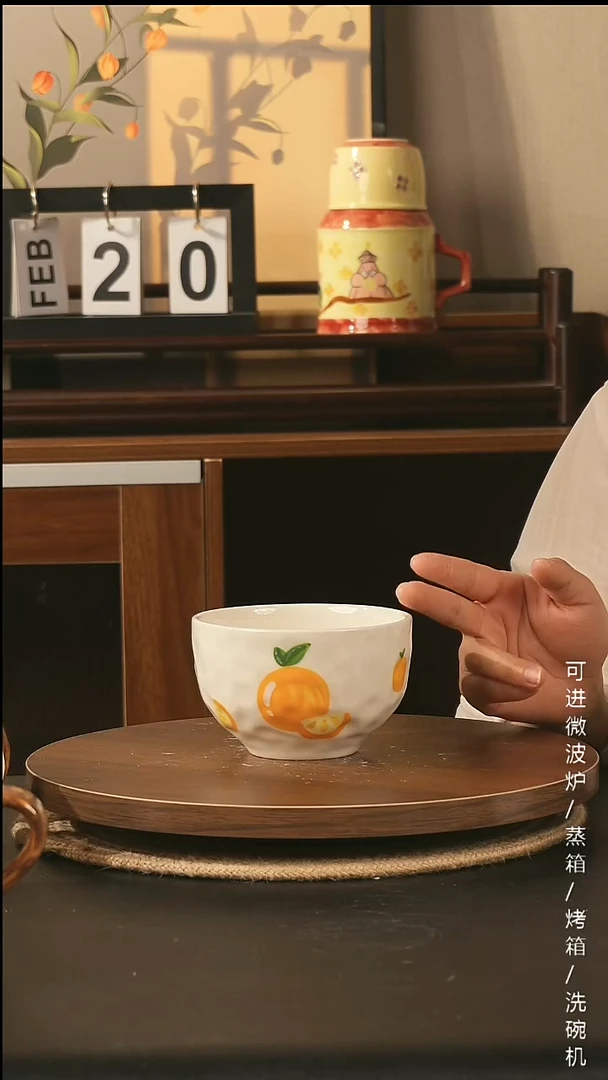 陶瓷景德镇高温釉下彩纯手绘创意瓷