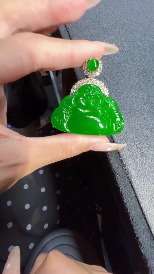 未镶嵌定制翡翠翡翠A货有轻微色差属于正常现象，佛公多样性发货1