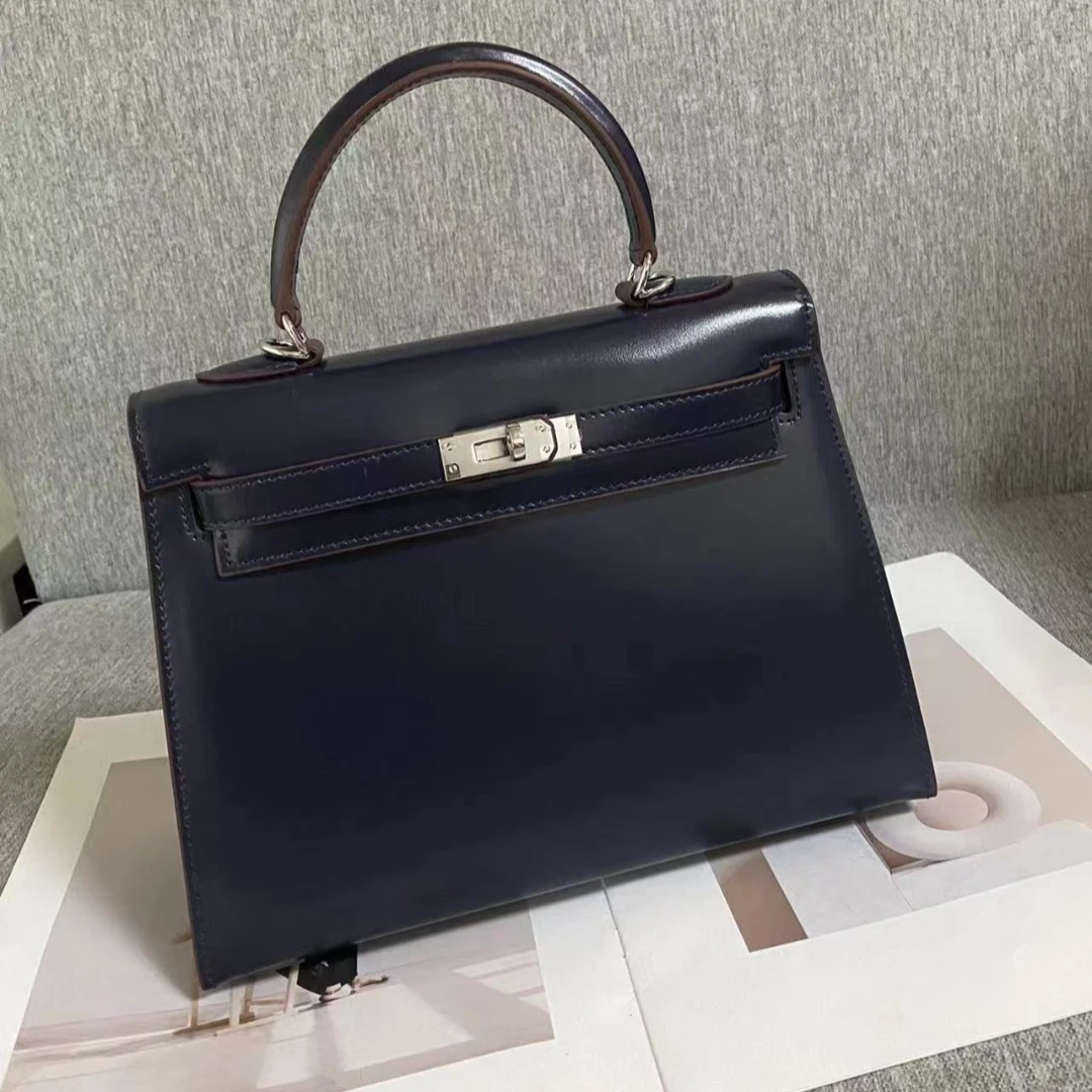 【芝麻集】XKY-6822-蓝色RAIN.CUN时尚百搭腋下斜跨女包广州