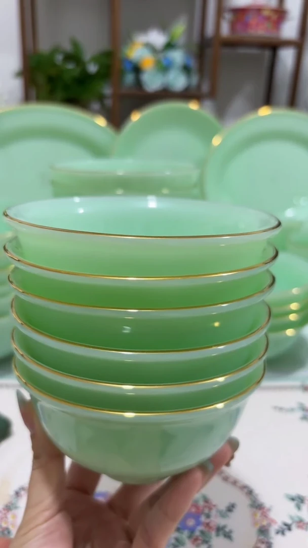 4.5英寸玉瓷碗6个口径11.5厘米