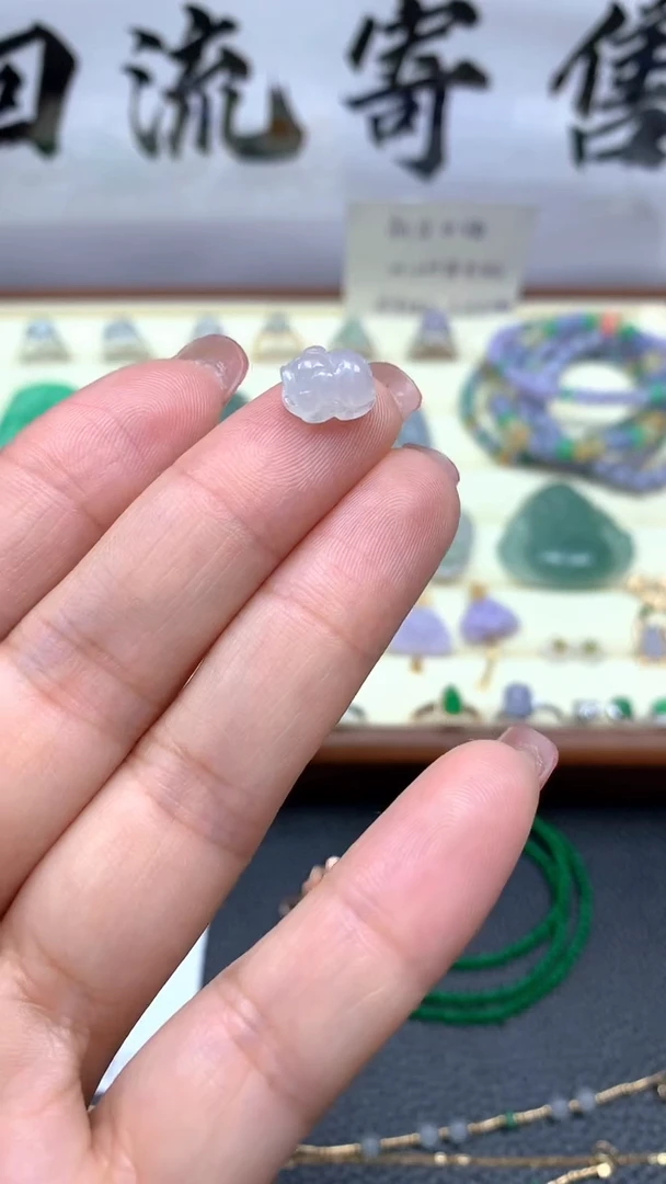 【闪购商品】翡翠颈饰18K金镶嵌025天然缅甸翡翠A货