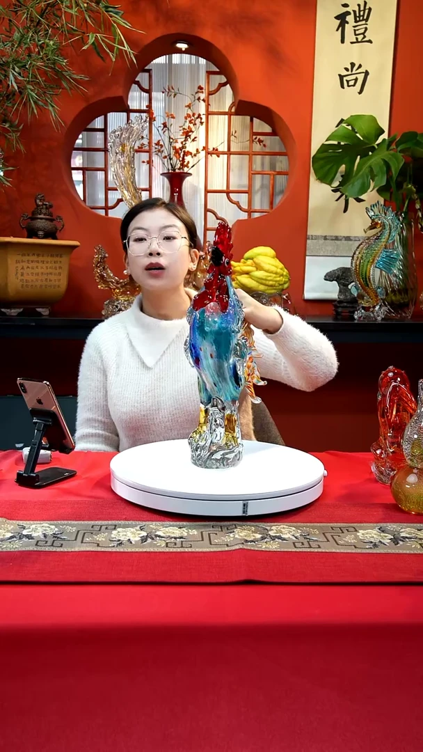 手工艺品琉璃公鸡