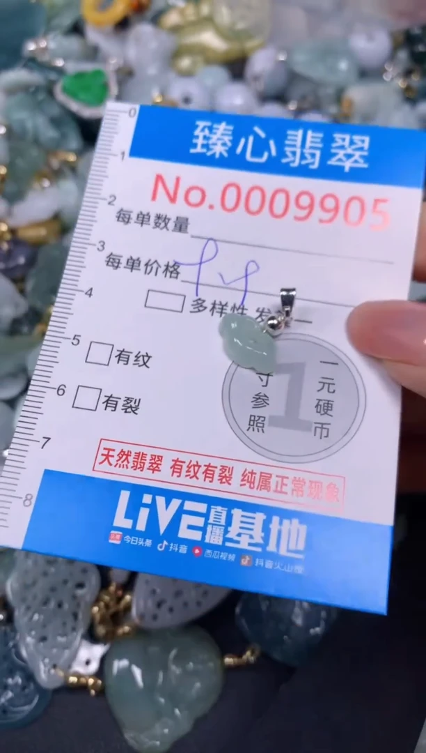 【闪购商品】翡翠颈饰未镶嵌含绳0009905