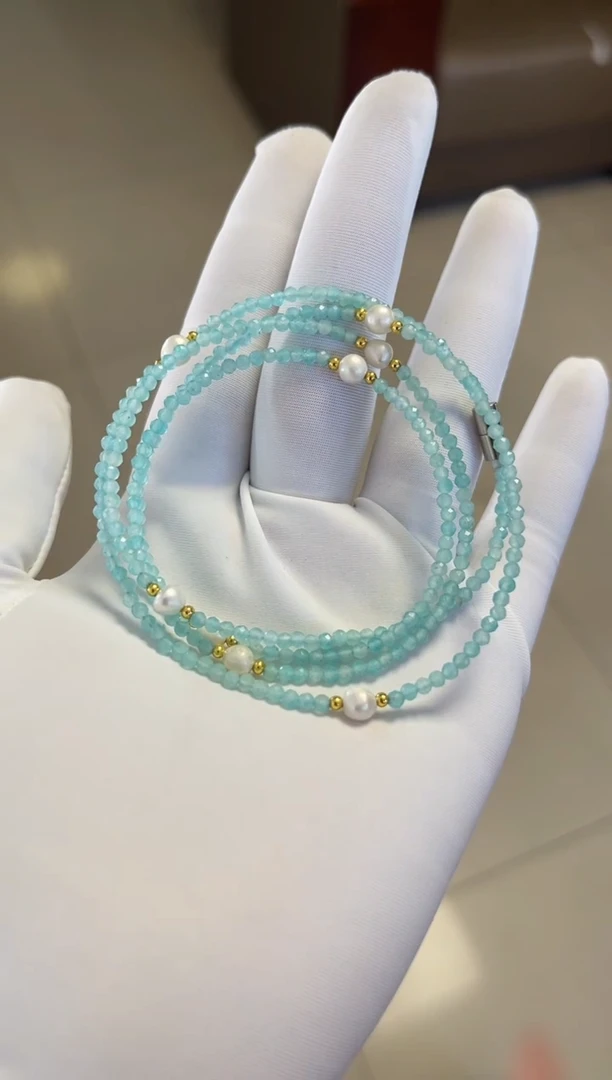 手串未镶嵌天河石天河石多圈手串