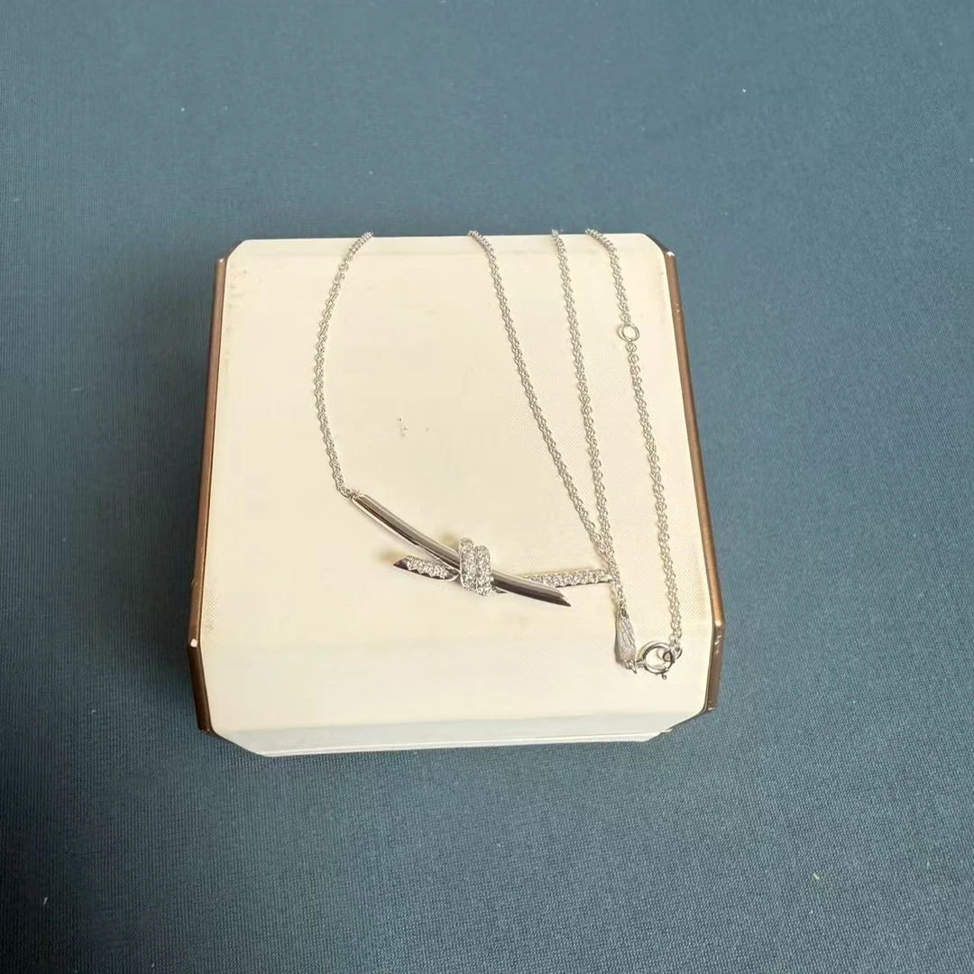 纪元金 【合成/培育】pt950蝴蝶结项链