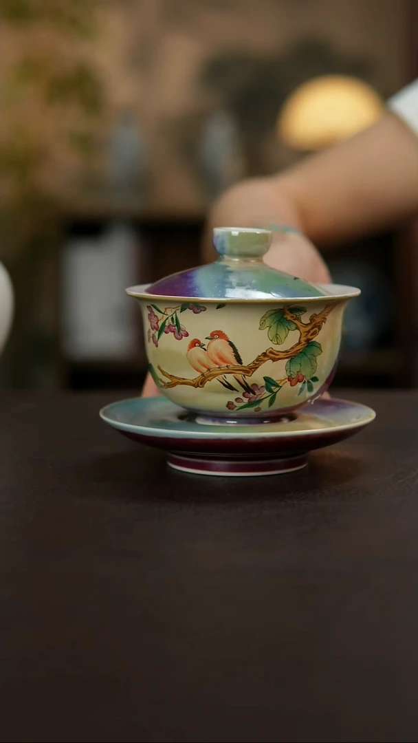 杯景德镇陶瓷杯碗柴烧多人
