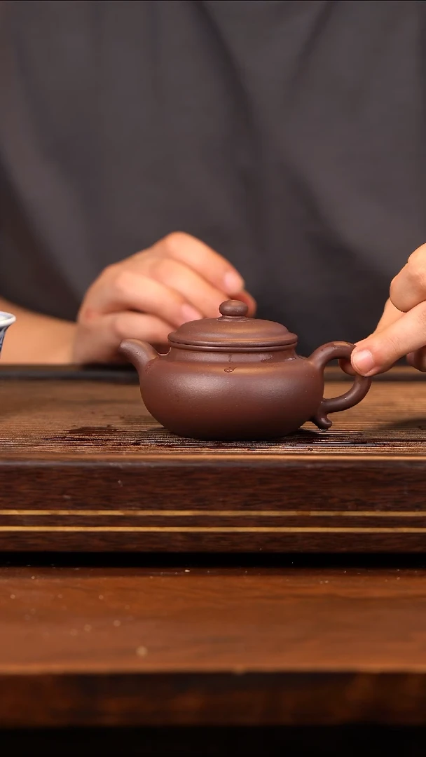 茶壶紫砂仿古底槽青