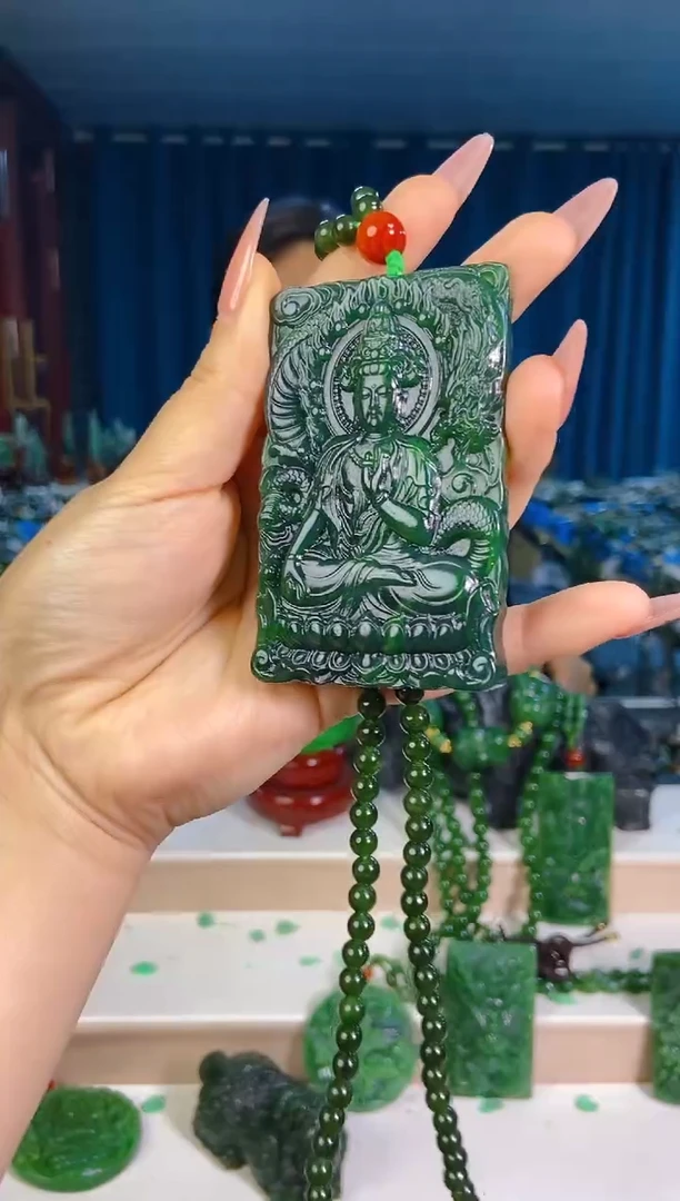 和田玉未镶嵌挂件1